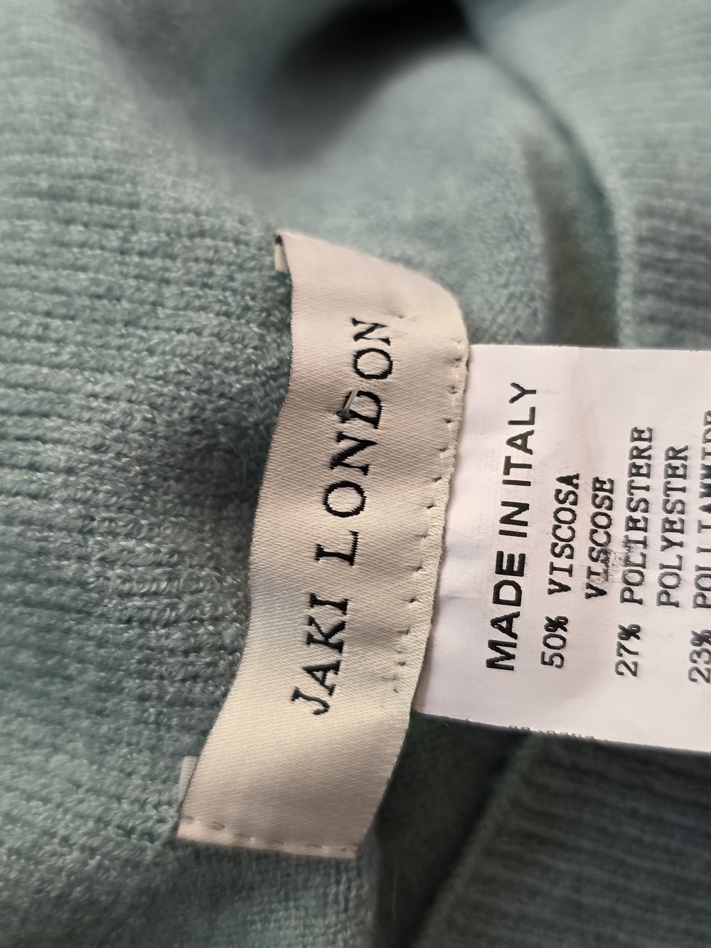 Jaki London Kaia Light Aqua Sweater pants Soft fine knit pull on sweater pants - Picture 3 of 10